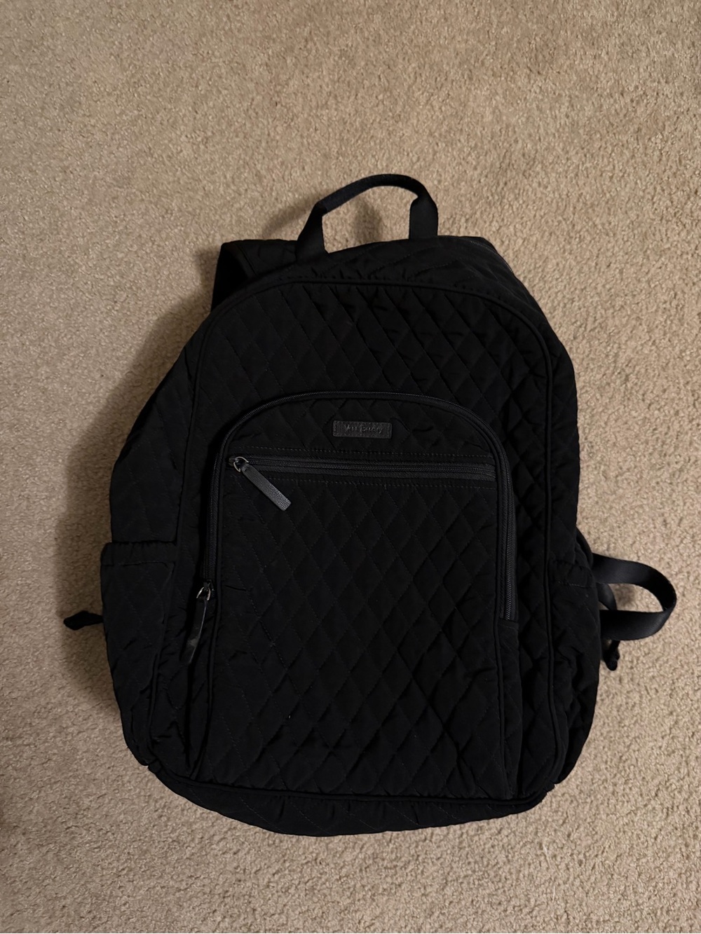 Vera Bradley Black Quilted Backpack